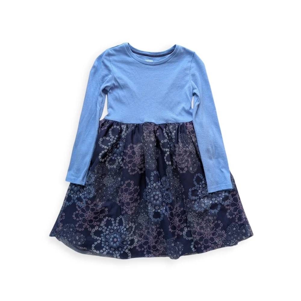 Gymboree Girls Fairytale Forest Floral Tutu Dress Cotton Size 5/6